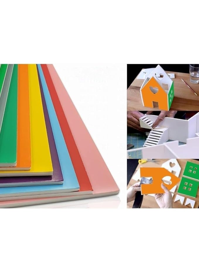 كرافت ماجيك لوح فوم أسود مزدوج الوجه بحجم A3 بسماكة 5 مم (42 × 29.7 سم) – عبوة من 4 أوراق بوليسترين لصنع النماذج، تركيب الصور، العروض التقديمية، الفنون والحرف، المدرسة والمكتب - Image 5